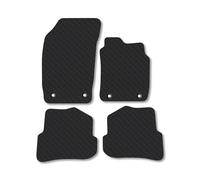 Audi A1 (2010-2019) Heavy Duty Thick Rubber Car Mats Accessories Tailored Fit Front Rear Set Compatible Accessory Waterproof Durable Non-Slip 5mm Full Coverage Protection with Clips