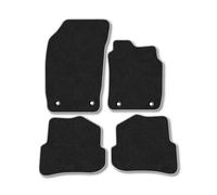 Audi A1 (2010-2019) Premium Car Mats Accessories Tufted-Pile Carpet Grey Trim Tailored Fit Non-Slip Floor Mats Compatible Full Front & Rear Set Full Coverage Hand-Finished Accessory with Clips