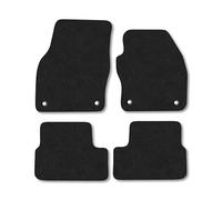 Audi A1 (2019+) Premium Car Mats Accessories Tailored Fit Tufted-Pile Carpet Black Trim Non-Slip Floor Mats Full Coverage Compatible Accessory Full Front & Rear Set Hand-Finished with Clips