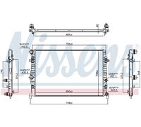 NISSENS 606218 Engine radiator