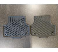 NEW GENUINE AUDI A3 13-20 SPORTBACK/SALOON REAR RUBBER FLOOR MATS (WITH CLIPS)