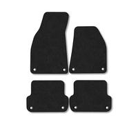 Audi A4 (2002-2008) Car Mats Accessories Tailored Fit Carpet Floor Mats Non Slip Black Trim Full Coverage Compatible Accessory Front Rear Set Anti Slip Granulated Backing Hand-Finished Clips