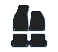Audi A4 (2002-2008) Car Mats Accessories Tailored Fit Carpet Floor Mats Non Slip Blue Trim Full Coverage Compatible Accessory Granulated Backing Front Rear Set Anti Slip Hand-Finished Clips