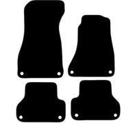 Audi A4 2016 Onwards 4 Piece Set Car Mats UK-Made Tailored Fit Carpet Floor Mats Full Coverage Compatible Accessory Grey Trim
