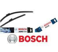 Audi A4 Avant Front and Rear Wiper Blade Set Windscreen 2015 On BOSCH AEROTWIN