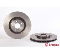 AUDI Q5 Single Brembo Coated Brake Disc Front 2008-