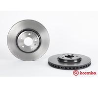 AUDI A4 ALLROAD Estate Single Brembo Coated Brake Disc Front 2009-2016