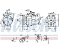 NISSENS 890551 Air conditioning compressor