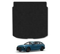 Audi A5 Avant (2025+) Boot Liner Premium Tufted Carpet Tailored Fit Car Floor Boot Mat Black Binding Protector Durable Non Slip Water Resistant Dog & Pet Friendly Compatible Custom Fit Accessory