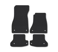 Audi A5 Cabriolet (2016+) Rubber Car Mats Accessories Tailored Fit Compatible Accessory Waterproof Protection Non-Slip Floor Mats Full Coverage Durable Front Rear Set Coverage with Clips