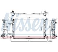 NISSENS 606578 Engine radiator