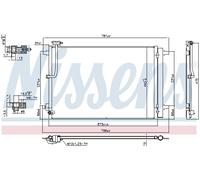 NISSENS 941077 Air conditioning condenser