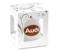Audi A8-9016 Glass Bauble Christmas Bauble with Logo and Lettering: All I Want for Christmas is a Quattro