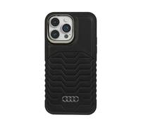 Audi AU-TPUPCMIP14P-GT/D3-BK Synthetic Leather MagSafe Case, Black - iPhone 14 Pro