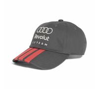 adidas Unisex Audi Revolut F1 Team DNA 3 Stripes Cap Hat, Utility Black, M-L