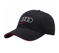 (Audi black) Audi Baseball Cap Embroidery Motorsport Racing Sport Cotton Adjustable Hat