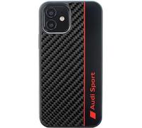 Audi Carbon Fibre Hard Case for iPhone 12/12 Pro 6.1 Inch Black