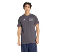 adidas Men's Audi Revolut Formula One Team 2026 Engineers & Marketing Authentic Driver Jersey Shirt, Grey strata/Iron met., XS