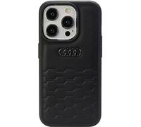 Audi GT Synthetic Leather Case for iPhone 15 Pro Max 6.7 Inch Black Hard Case AU-TPUPCIP15PM-GT/D2-BK