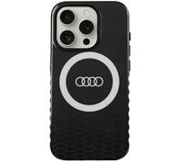 Audi IML Big Logo Case for iPhone 15 Pro 6.1 Inch Black Hard Case AU-IMLMIP15P-Q5/D2-BK
