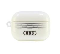 Audi IML Geometric Pattern AirPods Pro 2 Cover White - AU-IMLAPP2-A6/D3-WE
