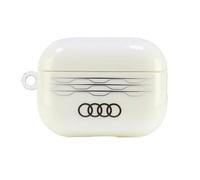 Audi IML Geometric Pattern AirPods Pro 2 Cover White - AU-IMLAPP2-A6/D3-WE