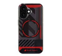 Audi IML Sport Case for iPhone 16 6.1 Inch Black AUS-IMLMIP16-RSQ/D2-BK