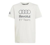 adidas Boy's Audi Formula ONE Team DNA Graphic TEE Youth, Chalk Pearl, 9-10 Years