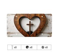 Audi License Plate Frame Heartfelt Cross: A Symbol Of Devotion License Plate Bmw License Plate Frames License Plate Frames Blac