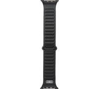 Audi Logo Genuine Leather Magnetic strap for Apple Watch 44/45/46/49mm Black