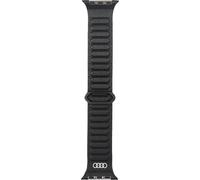 Audi Logo Genuine Leather Magnetic strap for Apple Watch 44/45/46/49mm Black - AU-GL-AW44-49-GT/D2-BK