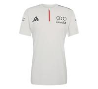 adidas Men's Audi Formula ONE Team Engineers & Marketing Polo Short Sleeve XL Chalk Pearl/Iron met.