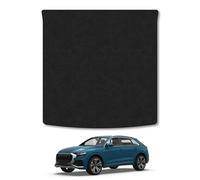 Audi Q8 (2018+) Boot Liner Compatible with Mat Accessory Tailored Fit Protector Anti-Slip Durable Custom Fit Dog Friendly Black Trim Binding Easy-Clean All-Weather Dirt Guard