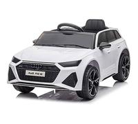 Audi RS6 Ride on Car Kids Licensed Avant SUV Performance 12V Battery/Electric Epic Play White