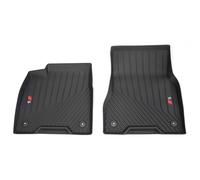 Audi Rubber Car Mats TPE with 20% Recycled Materials Content, Black, Front, Fit for Audi Q6 e-tron from 2024, with Logo S