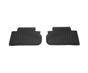 Audi Rubber Car Rugs, TPE with 20% Recyclate, Rear, Black, Compatible with Audi Q5/SQ5 (GU) from 2025