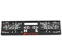 Audi Sport GmbH 3291900100 Number Plate Holder Original Sport Licence Plate Holder Black/Red