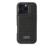 Audi Synthetic Leather Hardcase with MagSafe for iPhone 16 Pro 6.3" Black - AU-TPUPCMIP16P-GT/D3-BK