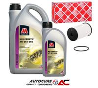 AUDI VW SKODA SEAT TRANSMISSION FILTER & 6L MILLERMATIC ATF DCT DSG GEAR OIL