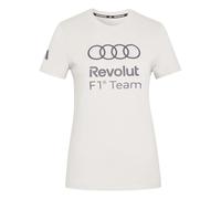 adidas Women's Audi Formula ONE Team DNA Graphic TEE, Chalk Pearl, L