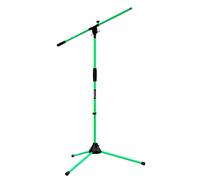 Audibax Ayra 10 Green - Floor Microphone Stand - Adjustable Arm Stand and Microphone Clip - Microphone Stand with Tripod Base - Foldable and Height Adjustable Design