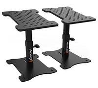 Audibax Neo STM-30 - Speaker Desk Stand - Studio Monitor Stand - Height Adjustable from 30 to 37 cm - Adjustable Angle from -8º to 16º - Universal Compatibility with HiFi Speakers