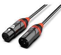 Audibax Pro Black Cable DMX 3 Pins 1 Metre Black