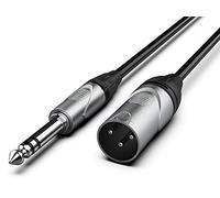 Audibax Pro XLR Male to Balanced Jack Cable 3 Metres Black