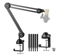 Audingull microphone stand, Upgraded Mic Boom Arm Stand Microphone Arm with 3/8" to 5/8" Screw Adapter Clip for Blue Yeti Snowball, Yeti x and other Mic, HyperX QuadCast SoloCast