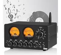 Audio 5 Band Equalizer, EQ Preamplifier, Adjustable VU&Bluetooth 5.0 Input, Independent Processing Of Audio Signals, Professional Equalizer Sound System, for Home Stereo, Computer Speakers, Amplifiers