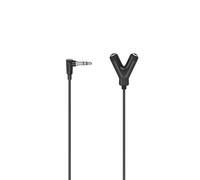 Audio adapter, 3.5mm male jack-2 3.5m female stereo jacks, stereo