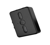 Audio Adapter Wireless 5.0 Transmitter Receiver for TV | Aux Rca Stereo Input, Hands Free Car Calls, Micro USB Charging, Black ABS Housing, Blue Indicator Light