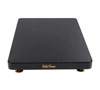 Audio Amp Stand Monitor Noise Isolation Pads Speaker Isolation Feet Subwoofer Audio Isolation Platform With Fixed Copper Nails For Standard Speaker (Color : Black, Size : 19x25cm)