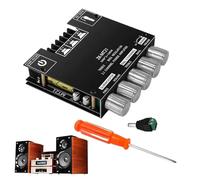 Audio Amplifier Board - Subwoofer Stereo Circuitry, High Fidelity Power Receiver, Triple Output Chipset | Wiring Accessory, Sturdy Synthetic Item For Constructing Music Systems Inside Indoor Studio